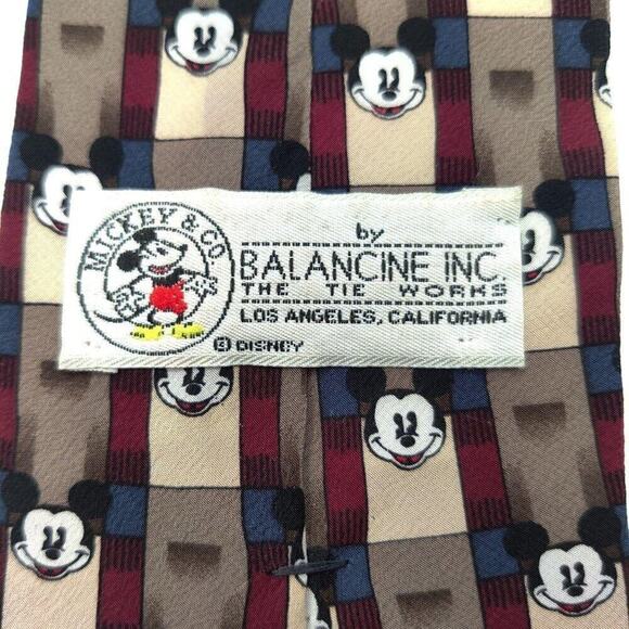 Mickey Mouse tie Balancine Inc. vintage tie 100% silk - Picture 3 of 5